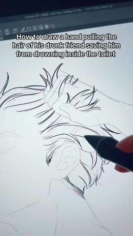 #arttutorial #howtodraw #csp #illustration #digitalart #arttip #doodl #doodles #draw #hair #howtodrawhair #digitalartist #buboosenchan #arttok #art 