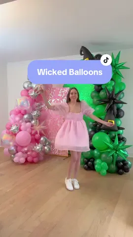 Magic is in the air 🪄✨ But lucky for you no sorcery is required to build one of our easy DIY balloon garlands 🔮 #wicked #wickedthemusical #wickedmovie #wickedmusical #balloonartist #balloons #balloongarland 