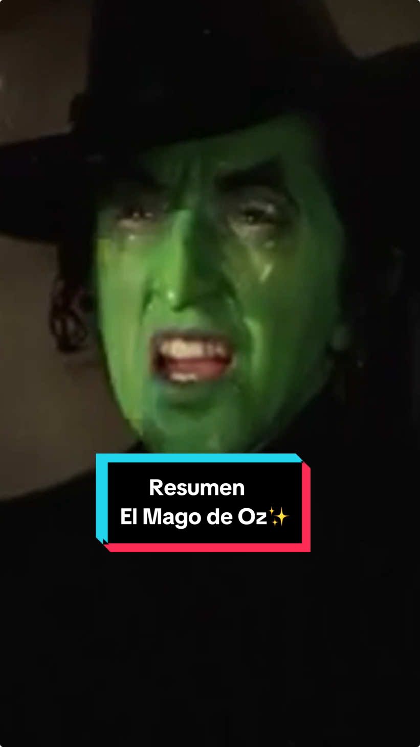 Resumen de El Mago de Oz de 1939 ✨ No tienes que verla para entender Wicked pero sin duda si la ves mejorará tu experiencia y entenderas mas referencias 🫶🏼 #wicked #elmagodeoz #elphaba #glinda #galinda #arianagrande 