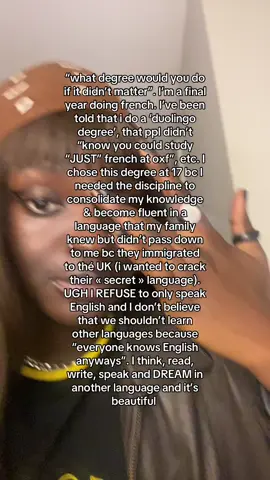 gun to my head i cannae conjugate but i CAN explain the troubles to my french uncle and that was an experience !! languages are COOL