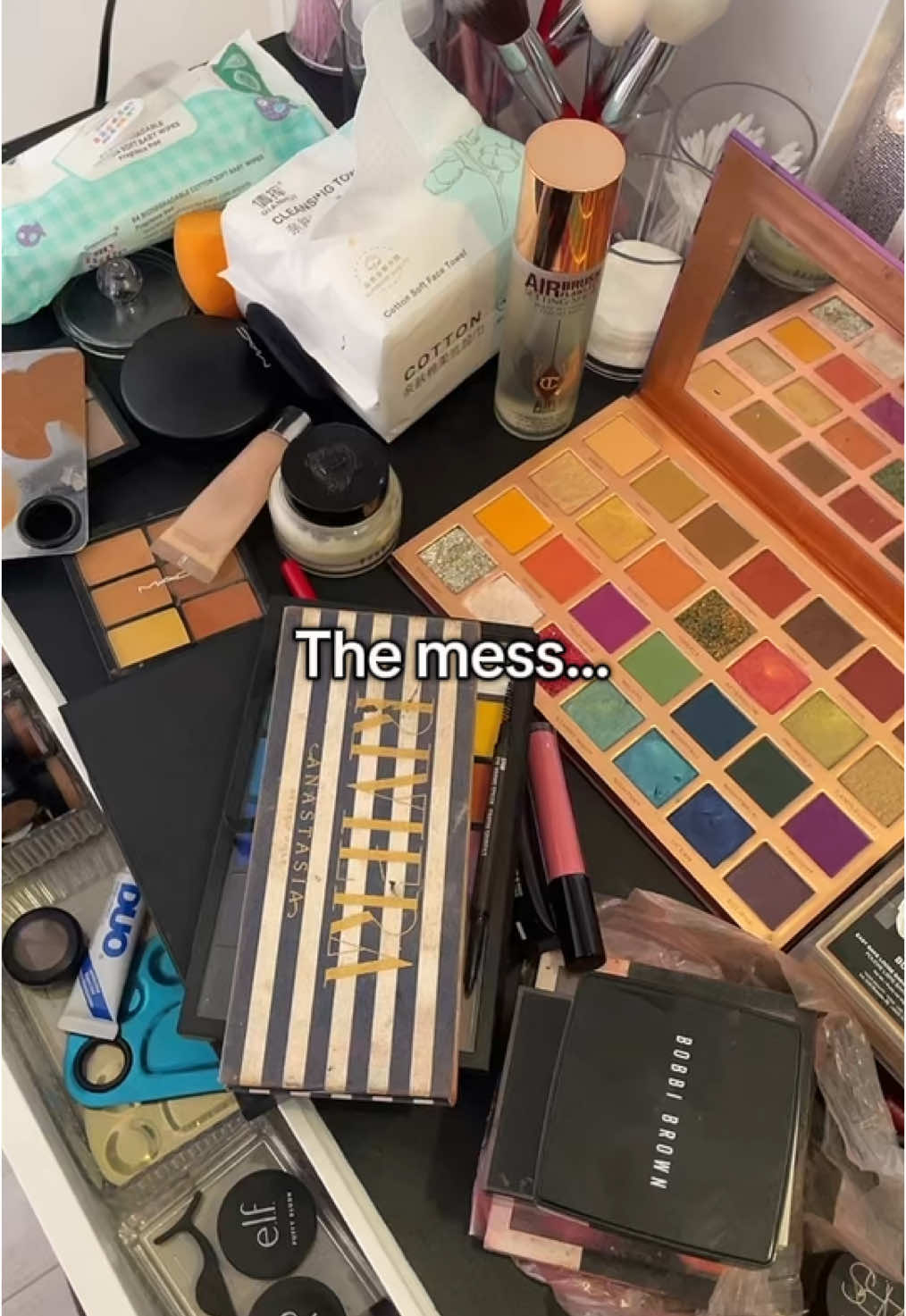 The mess vs the results ✨🫢 #makeuptransitions #ukmakeupartist 