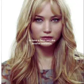 she has such a unique beauty to me #jenniferlawrence #facecard #viral #beauty #famous #foryoupage #fyp 