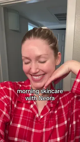 My holy grail morning skincare routine with @Official_Neora This limited edition set is the perfect gift this holiday season and it even comes with a free lip oil! Get your skin glowing this winter ✨ #ad #neora #dewyskin #glowyskin #skincareset