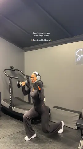 5am home gym morning routine, functional full body fridayyyy . Also it was hair wash day dont judge me lol #fyp #functionaltraining #homegym #5amclub #5ammorningroutine #thatgirl #fullbodyworkouts 