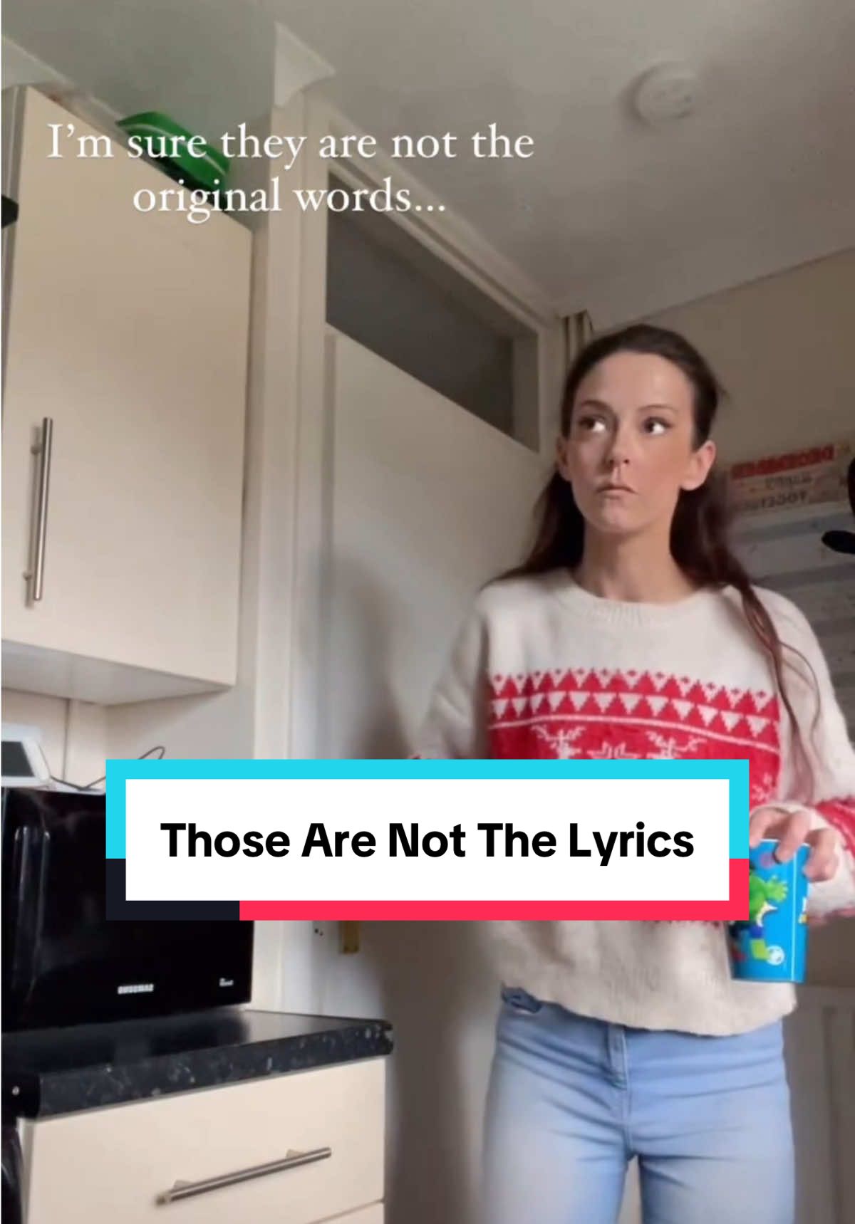 I am sure those aren’t the original words 🤭🤨👀 #fyp #foryou #humor #humour #funny #christmas #christmassongs #lyrics #ifyouknowyouknow 