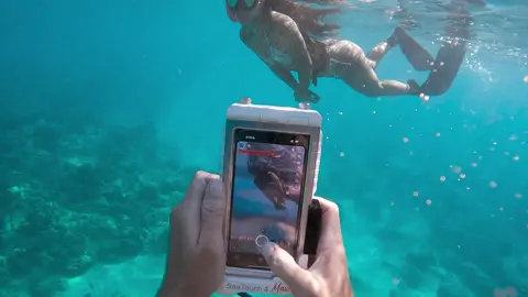 She helped me clean the ocean... then she