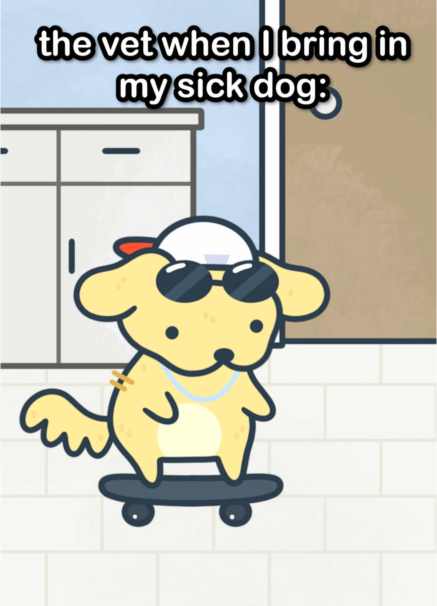 Hes so sick 😷🤙 #animation #animationmeme #silly #sillymeme #brainrot 