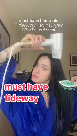 normally $160, get it for $40 !  Love my @Tideway pro blow dryer, leaves my hair shiny and smooth and dries in five minutes. This is my must have hair tool #creatorsearchinsights #musthavehairtools #hairtools #hairdryer #blowdryer #hottools #tideway #tidewayblowdryer #tidewayhairdryer #salonqualityhair #blowouts #healthyhair #healthyhairjourney #healthyhairtips 