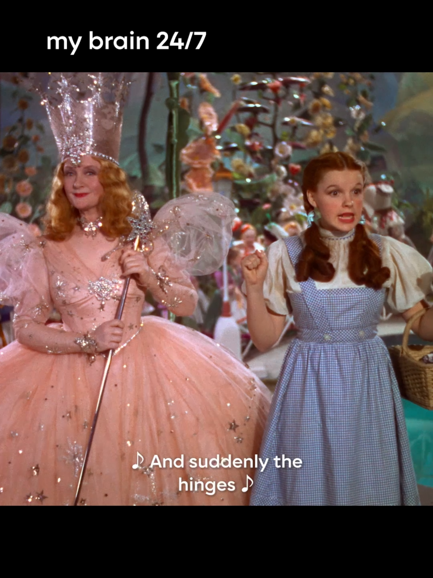 Overthink much. #TheWizardOfOz #DorothyGale #JudyGarland #Glinda #BillieBurke