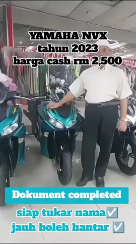YAMAHA NVX tahun 2023 Open sale ‼️‼️‼️ ✅Document Completed ✅Boleh Jalan Jauh ✅Condition Motor Semua Oke ✅Free Hantar+Tukar Nama #Yamahanvx #yamaha #nvx #Malaysia #trusredseller #trustedsellermalaysia #fyp #fyppppppppppppppppppppppp #fypage #postageseluruhmalaysia #xbcyza #vt #malaysiatiktok #malaysia 
