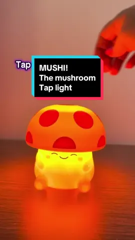 Mushi Night Light - Soft Silicone, Tap-Sensitive 3 Brightness Settings, Cute Mushroom-Shaped Bedside Reading Room LED Color Lamp 🍄  #tiktokshopblackfriday #tiktokshopcybermonday #tiktokblackfriday #tiktokcybermonday #giftguide 