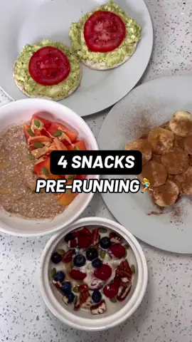 4 SNACKS PRECARRERA🏃‍♀️✅ Instagram: Cami.Wellness  #snackssaludables #preentreno #prerunner #prerunning #runningtips #runningmotivation #runningperu #runninglima #pretraining #preworkworkout #recetassaludables #recetasfit #snackssaludables #snackssanos #mediatardesaludable #mealprep #mealprepideas #mealprepping 