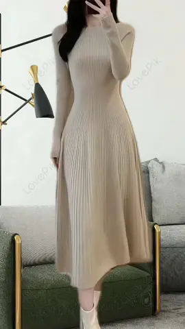 Váy body len tăm dài tay basic #vaylentam #vaylennu #vaylendangdai #xuhuong 