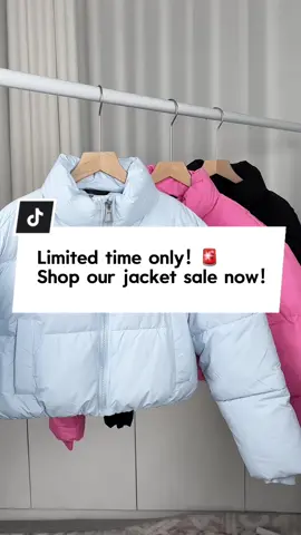 Limited time only!! Shop our jackets now❄️🩵#tiktokblackfridaysale #tiktokblackfridaydelas #thanksgiving #fyp #puffitlive #puffitus 