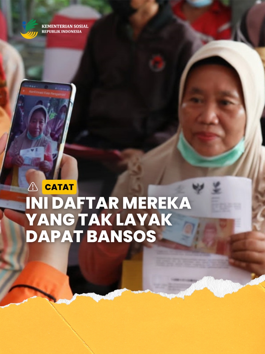 #SobatSosial untuk memastikan Bantuan Sosial (Bansos) tepat sasaran, berdasarkan Kepmensos 73 Tahun 2024 yuk ketahui siapa saja kategori orang yang tidak layak mendapatkan Bansos.  Selengkapnya di video berikut ⬆️ dan jangan lupa gunakan bansos dengan bijak ya #SobatSosial.  #DTKS #Bansos #KemensosSelaluAda