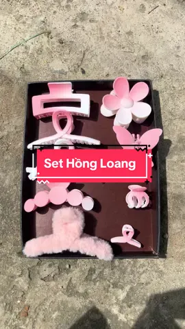 Set Hồng Loang Dễ Thương #keptocxinh #viral #xuhuong #keptoc #kepcangcua 