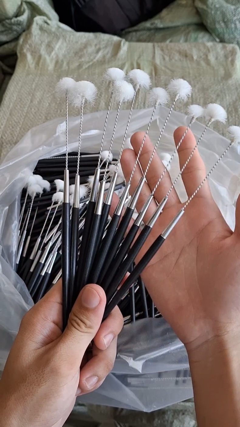 bông se cán nhựa #bongraytai  #bongsetai #longvit 