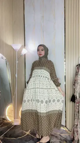Dress anjani lengan pita rayon