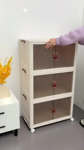 Stackable Foldable 1/2/3/4/5 Layers 2 doors Storage Cabinet Multipurpose Storage Box #stackableorganizer #stackablestoragebox #foldableorganizerbox #fyp #fypage 