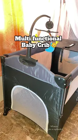 Foldable 2 layer Baby crib check out na ✨❤️ #budolfinds #babycrib #multifuntionalcrib 