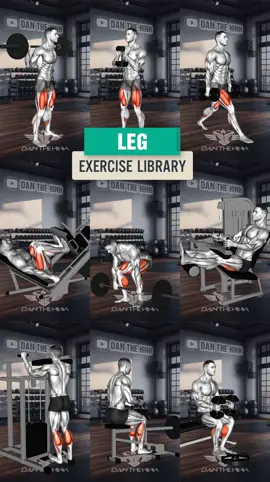 Top 9 Leg Exercises #legexercise #danthehinh #gym #GymTok #foryou #tapchan #baitapchan 
