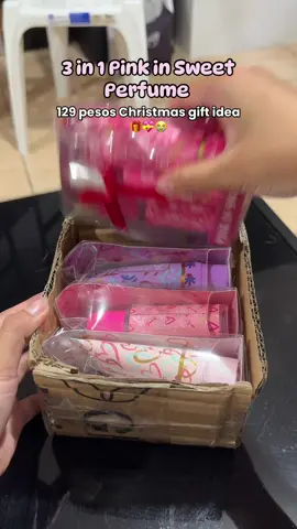 129 pesos lang to 😭 perfect pang Christmas gift!✨💝 #pinkinsweet #pinkinsweetperfume #giftset 