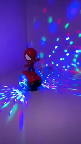 Universal Rotating Dazzling  Spider Man Balance Car Toy#Soothing Child Artifact#Children's Toys# Spider Man Toys