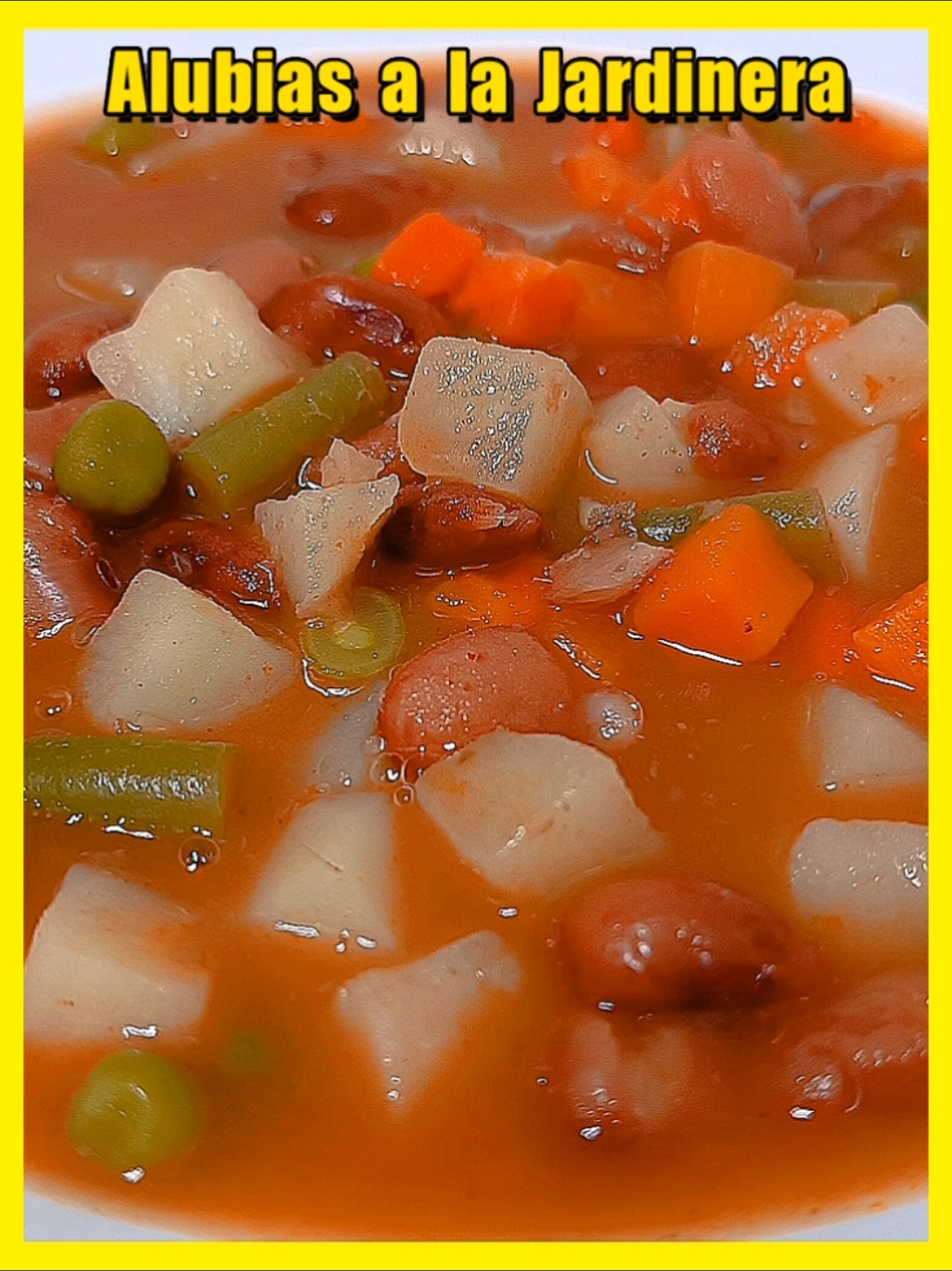 ✅ Alubias Pintas a la Jardinera 🍲 😋   INGREDIENTES: - Alubias Pintas 350 gr - 1 Tomate Mediano - 1 Cebolla Mediana - 4 Dientes de Ajo - Menestra de Verduras Congelada 400 gr (Patatas, Zanahoria, Guisantes y Judías Verdes) - Aceite de Oliva 40 ml - Pimentón Dulce - Pimienta Molida - Comino Molido - Sal Marina y Agua #potajedejudiaspintas #judiaspintasconverduras #recetasdepotaje #alubiasenollarapida #judiasenollaexpress 