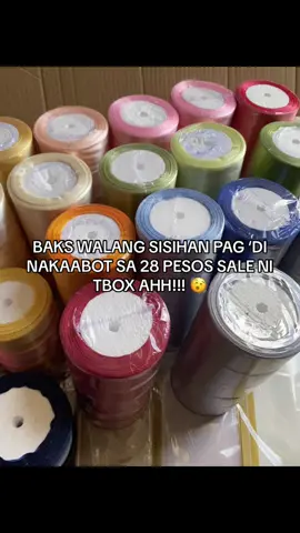inaabot ‘to satin ribbons 50+php each kapag peak szn!! 😔👊 #satinribbon 