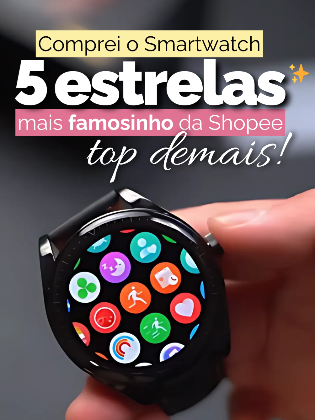 Quer saber mais? Acesse o link da bio → Busque por P403 ou COPIE o ID que está nos comentários e COLE na aba de pesquisa da Shopee! ⚠️ #shopee #achadinhos #acheinashopee #smartwatch