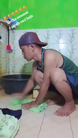 ketika suwami cuci baju#vidiolucukocakbikinngakak 