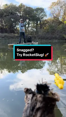 Snagged? Try RocketSlug! 🚀 #snag #rocketslug #fishinghacks #lostlure #snaggedlure #lureretriever  @rocketslug 