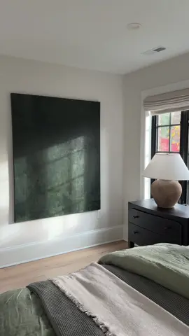 Almost 20 layers later, we are done with this commission! 💚 Loving these moody greens. What do you think?! #artwork #painting #paintingart #abstractart #abstractpainting #abstractartist #paintingprocess 