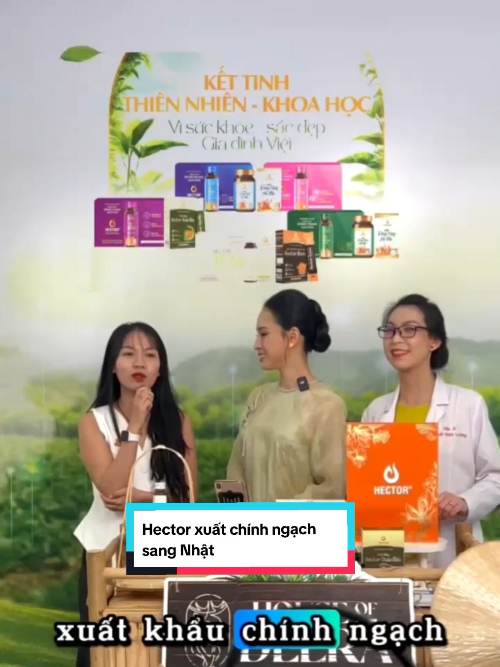 Hector được đến với phiên live uy tín của hoa hậu@truonghophuongnga và không quên tự hào chia sẻ  Hector được xuất chính ngạch qua Nhật,đất nước rất gắt gao trong việc nhập hàng vào .. #hectordongtrunghathao #hectorwhite #suckhoe #xuhuongtiktok #hangvietnamchatluongcao 
