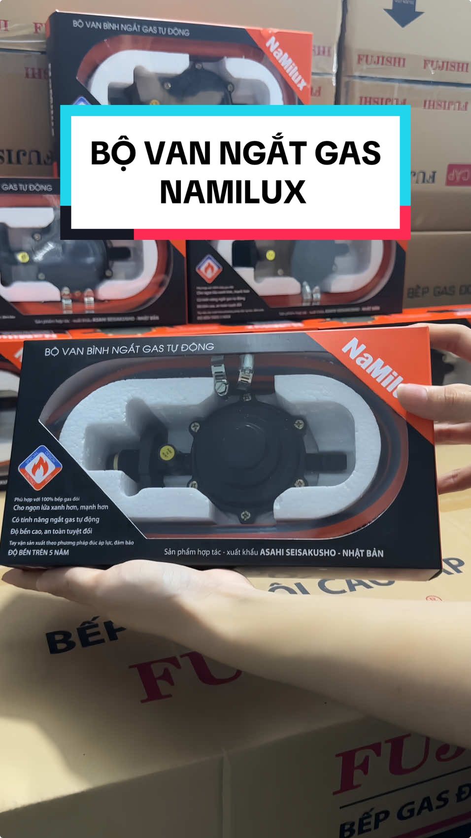 Bộ Van ngắt gas tự động Namilux , van điều áp tự động dùng cho bình gas xám  @Phương Thảo #namilux #vanngatgastuđong #vandieuap 