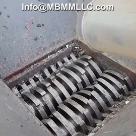 Shredding Steel Pipe, Small Shredders For Sale #recycling #shredder #MBMM