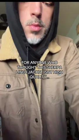 Sherpa Lined Jacket. #mensjacket #sherpajacket #mensfashion #wintercoat #tiktokshopblackfriday #tiktokshopcybermonday 