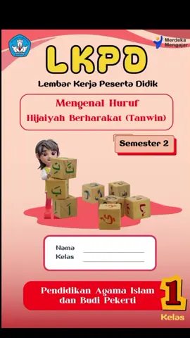 LKPD Kelas 1 Bab 1 Huruf Hijaiyah Harakat Tanwin #fy #pai #agama #semester2 #viralvideo 