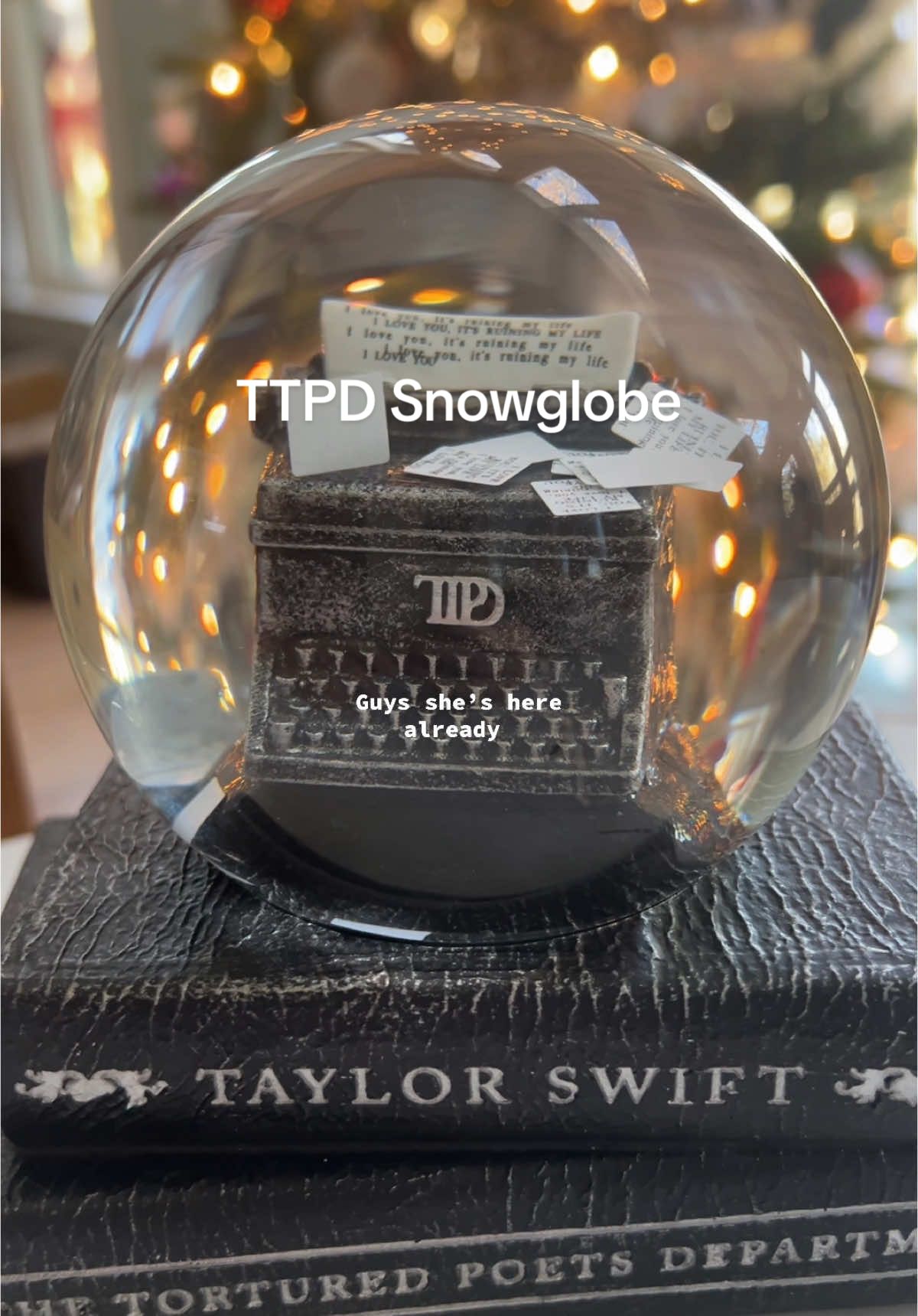 Tortured poets department snowglobe is here and she is beautiful 🥹 ##ttpd##ttpdsnowglobe##swiftie@@Taylor Nation@@Taylor Swift