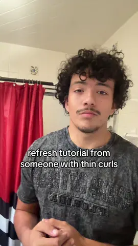 refreshing thin curls step by step #curlroutine #curlrefresh #asiam 