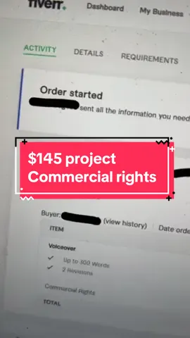 $145 for this project with commercial rights. Happy customer once again. #voiceoverfreedom #voiceoverartist #voicetalent #voiceover #freelancer #fiverr #voiceactor 