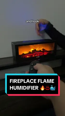 This is a fireplace flame diffuser and humidifier. You can add your favorite essential oils to make the room smell good. You can also make the fire turn different colors! 🔥🐳🦄  #diffuser #oildiffuser #humidifier #christmasdecor #aromatherapy #essentialoils #fireplace #flames #christmasgiftideas #ledlight #tiktokshopblackfriday #tiktokshopcybermonday #tiktokshopholidayhaul