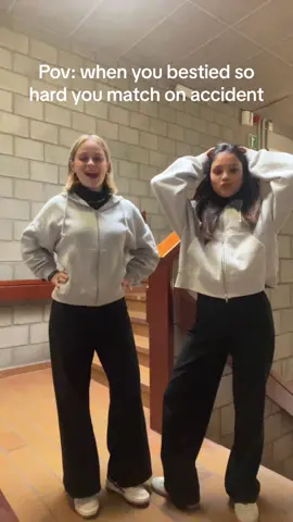 Matchingggg✨ #BestFriends #outfits #twinning #foryoupage #cara #grey #fyp✨ @Cara 🎀🪩 