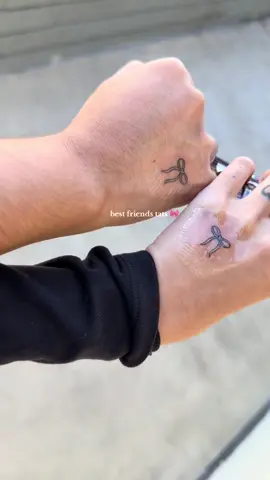 go get tats with your bestie 🎀 #besties #bestfriend #tattooideas #tattoo #bestfriendtattoos #bows #coquettegirl 