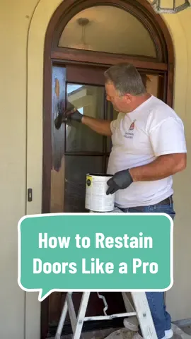 This is how to restain doors like a pro👇 Refinishing any wood after it has been restained once its quite the process to make it look good again. Since most people stain and seal their doors ONLY once, and then they forget on the maintenance part to do it every year to prevent the sun from damaging the wood. So in 9/10 scenarios, we have to heavily sand the wood down to remove the remaining stain, dust it off, use a microfiber towel, restain and reseal. Make sure to reseal them at least once a year to protect them from the sun eating through the wood again. God bless you! #cypressposts #housepainting #stainingcypress #fyp #paintingbusiness #tipsandtricks #cypresswood #restaining #howtopaint #DIY #doityourself #dad #husband #minwax #sherwinwilliams #gracopaintsprayers #sanding