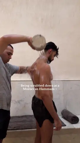No better feeling thank being scrubbed down at a Morrocan Hammam in Marrakech 🤌🏽  Thank you @Olehenriksen! #mensgrooming #SelfCare 