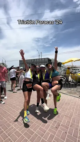 Correro postas con tus amigas 🤍 #Running #paracas #peru #triathlon 