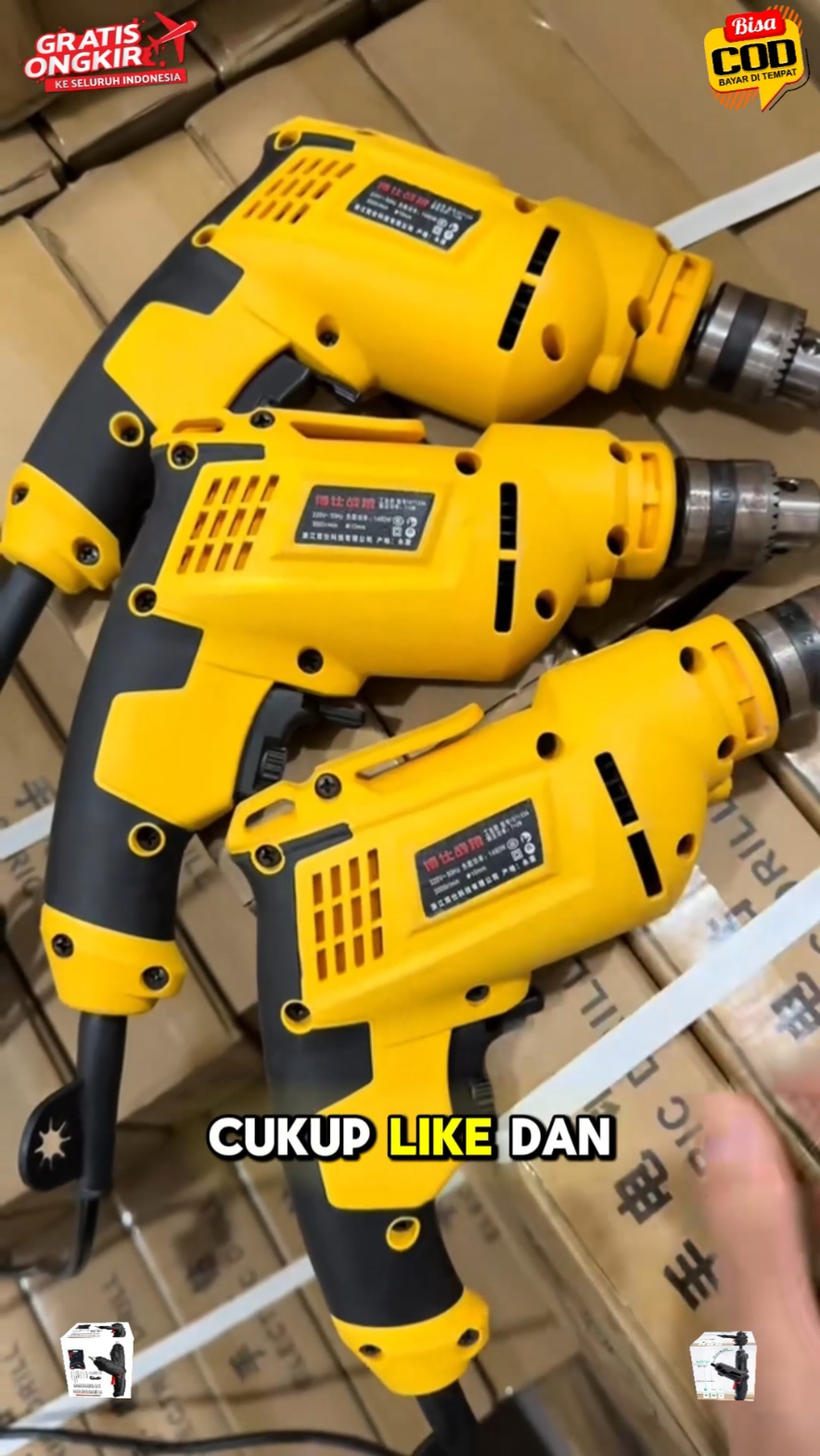 bor listrik 1 set full cuma 55k 🥰 #borelektrik #bormurah #borserbaguna #borlistrik #shopmaster #tiktokshopindonesia 