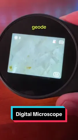 Dive into the wonders of nature with this digital microscope! #digitalmicroscope #microscope #geode #rocks #tiktokshopblackfriday #tiktokshopcybermonday #giftideas #giftsforkids 