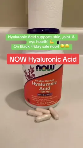 NOW Hyaluronic Acid supports skin, joint & eye health! 💪💪 On Black Friday sale now!🤑🤑 #nowsupplements #hyaluronicacid #skinhealth #jointhealth #eyehealth @iHerb 